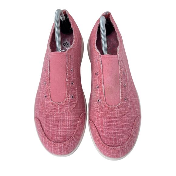 Spenco Santa Maria Slip On Sneakers Womens Size 10 Pink Canvas Low Top Round Toe - Picture 6 of 10
